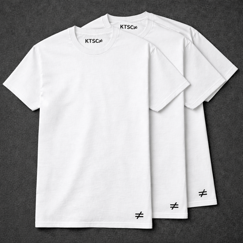 KTSC ≠ Core White Tee Pack (3 Tees)