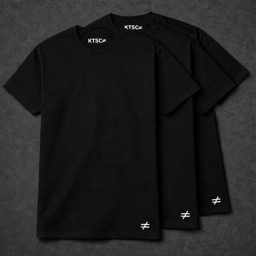 KTSC ≠ Core Black Tee Pack (3 Tees)
