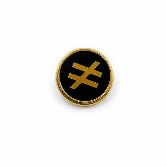 KTSC ≠ Signature Enamel Pin – Black/Gold